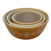Image 5 : Pyrex Mixing Bowls Set Butterfly Gold