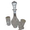 Image 3 : Cut Glass Decanter With 9 Matching Glasses