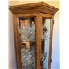 Image 4 : Light Up Glass-Front Corner Display Cabinet With Contents