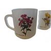 Image 2 : Six White Floral Coffee Mugs