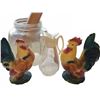 Image 5 : Ceramic Rooster Figurines and Fruit Magnets