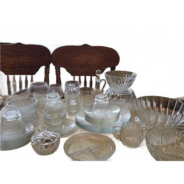 Cut and Pressed Glassware Lot