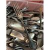 Image 6 : Vintage Flatware Assortment in Plastic Bin