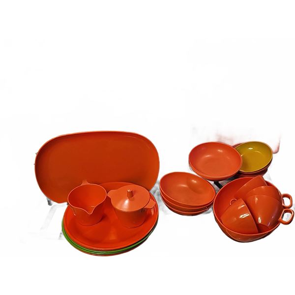 Melamine Plastic Dishware Set Assortment