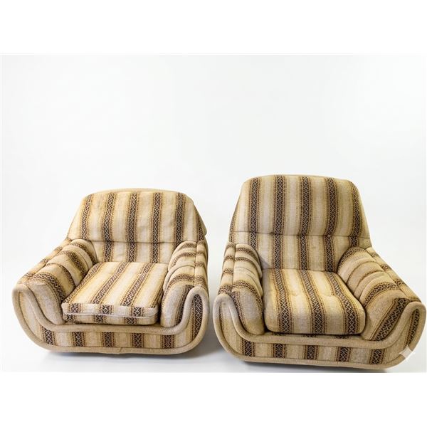 Patterned Upholstered Armchairs