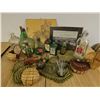 Image 1 : Glass Bottles, Barware, and Baskets