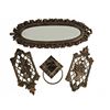Image 2 : MCM Coppercraft Decorative Wall Decor Set With Mirror