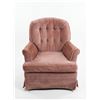 Image 1 : Vintage Blush Pink Upholstered Rocking Armchair