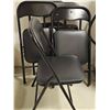 Image 2 : 4 Black Metal Folding Chairs