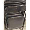 Image 3 : 4 Black Metal Folding Chairs