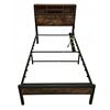 Image 1 : Metal and Wood Twin Bed Frame with Storage in Like New Condition