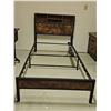 Image 2 : Metal and Wood Twin Bed Frame with Storage in Like New Condition
