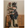 Image 12 : Christmas Decor Lot: Snowman Blow mold small.  Artificial Wreath, Tree Skirt Vintage
