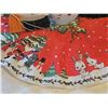 Image 2 : Christmas Decor Lot: Snowman Blow mold small.  Artificial Wreath, Tree Skirt Vintage