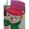 Image 9 : Christmas Decor Lot: Snowman Blow mold small.  Artificial Wreath, Tree Skirt Vintage