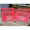 Image 1 : The Pop Shoppe Glass Bottles in Original Red Crates, Set of 24