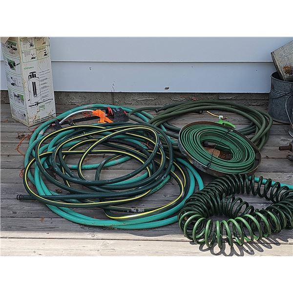 Garden Hoses and 2.5 Gallon Sprayer