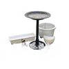Image 3 : Outdoor Garden Lot with Bird Bath, Planters, and Animal Figurines