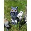 Image 4 : A Real Hoot of a Collection! 6 Painted Outdoor Owl Statues