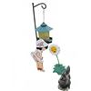 Image 2 : Garden Decoration Lot With Lantern, Girl, Flower, and Rooster Figures
