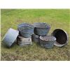 Image 7 : Life @ Home Gas Grill and Set of Seven Galvanized Tubs