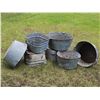 Image 8 : Life @ Home Gas Grill and Set of Seven Galvanized Tubs