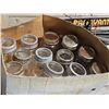 Image 2 : Vintage Glass Canning Jars with Metal Lids