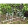 Image 1 : White Wire Lighted Christmas Deer Yard Decorations