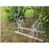 Image 3 : White Wire Lighted Christmas Deer Yard Decorations