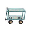 Image 2 : Two-Tier Heavy-Duty Metal Mesh Utility Garden Cart