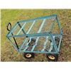 Image 4 : Two-Tier Heavy-Duty Metal Mesh Utility Garden Cart
