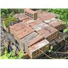 Image 2 : Pallet of Red Clay Hollow Bricks With Moss and Weathering