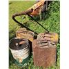 Image 12 : Vintage Farm Equipment, Metal Barrels, and Oil Cans