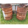 Image 8 : Vintage Farm Equipment, Metal Barrels, and Oil Cans