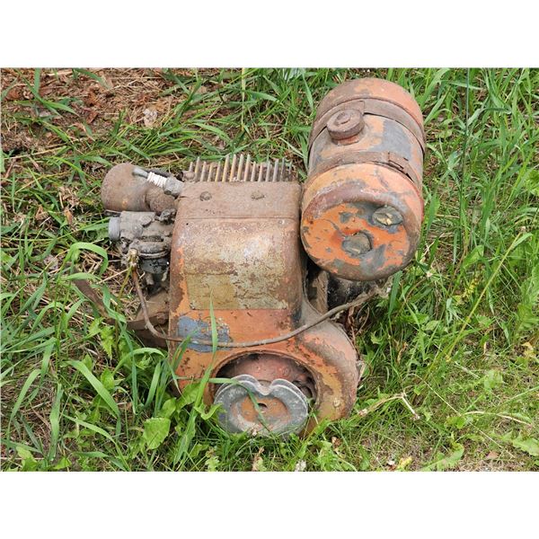 Vintage Single-Cylinder Gas Engine with Air Filter