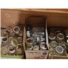 Image 1 : Large Assortment of Glass Mason and Canning Jars with Lids