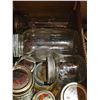 Image 5 : Large Assortment of Glass Mason and Canning Jars with Lids