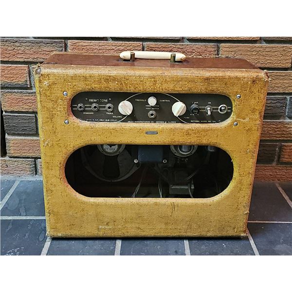 1950s Valco National Model 1224 Tremotone Guitar Tube Amplifier