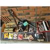 Image 12 : Lot: Saxophone, Guitar Neck, Microphone, Music Stand, Strings