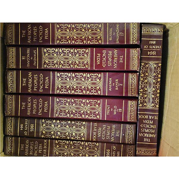 American Peoples Encyclopedia, Book of Knowledge, and Pictorial Medical Guide Book Set