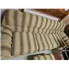 Image 3 : Living Room Group: Couch, Ottoman, 4 Vinyl Chairs, Wooden Headboard