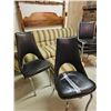 Image 8 : Living Room Group: Couch, Ottoman, 4 Vinyl Chairs, Wooden Headboard