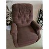 Image 2 : Brown Fabric Power Lift Recliner Armchair