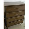 Image 2 : Four-Drawer Wooden Dresser with Brass Handles