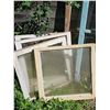 Image 2 : Old Wooden Window Frames with Glass and Screens