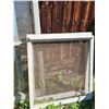 Image 3 : Old Wooden Window Frames with Glass and Screens