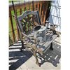 Image 2 : Metal Garden Trellis, Decorative Bench, and Galvanized Watering Can Set
