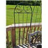 Image 3 : Metal Garden Trellis, Decorative Bench, and Galvanized Watering Can Set