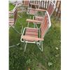 Image 2 : 7-Piece Patio Furniture Set with Slatted Wood and Metal Frames