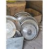 Image 3 : Vintage Hubcaps, Ontario Plates, and Light Fixture